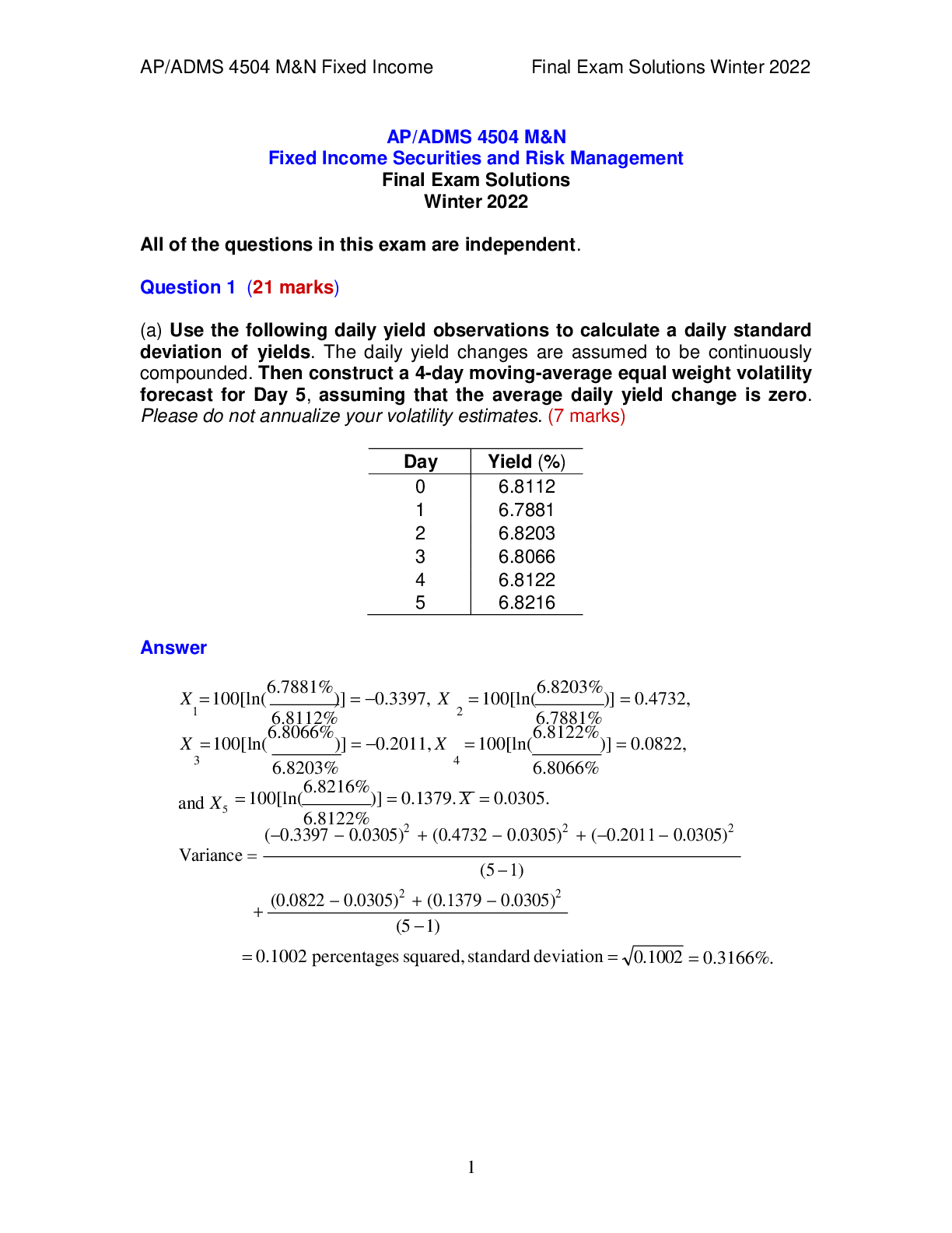 Preview of AP/ADMS 4504 M&N Fixed Income Securities and Risk Management